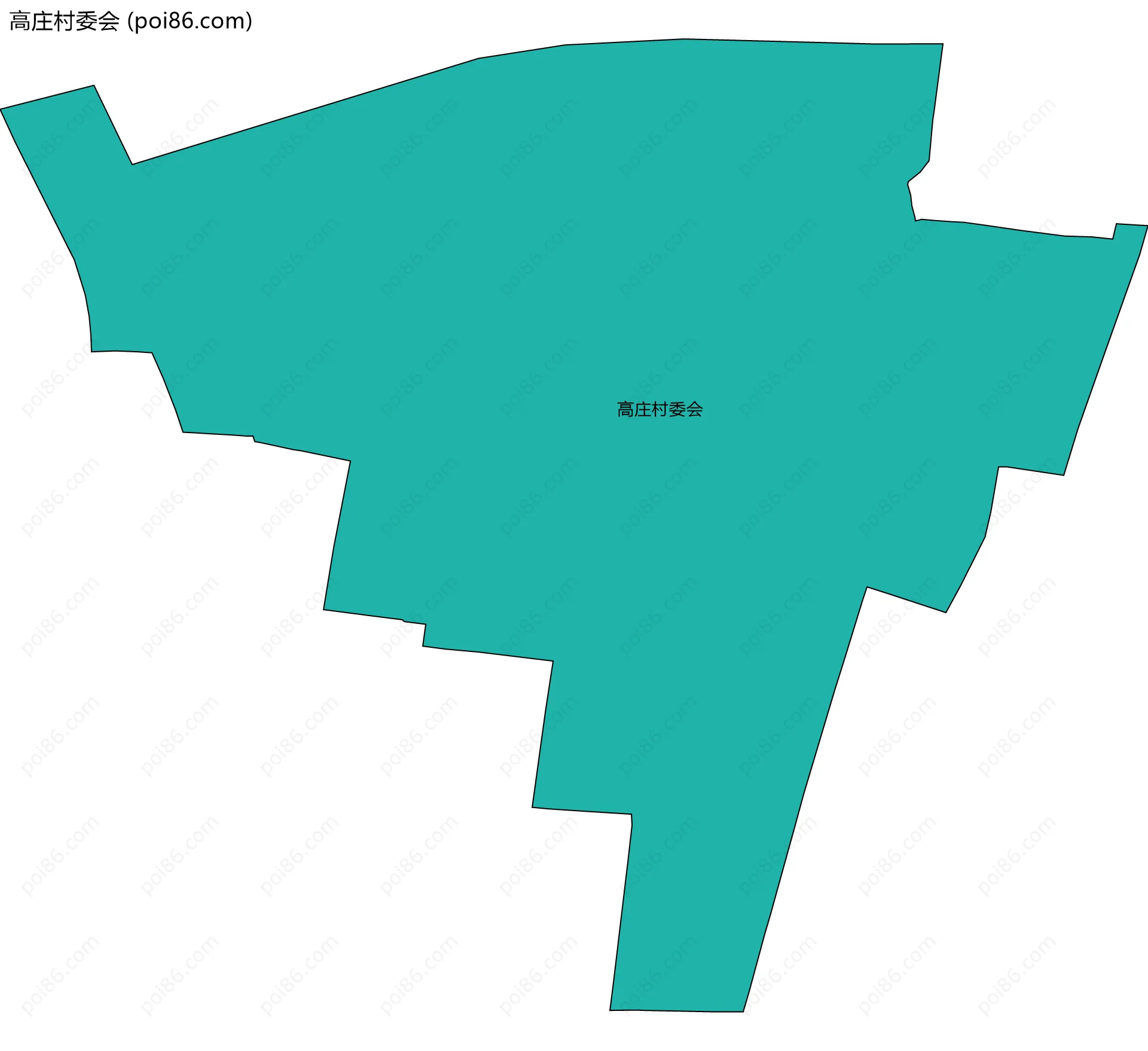 高庄村委会边界地图