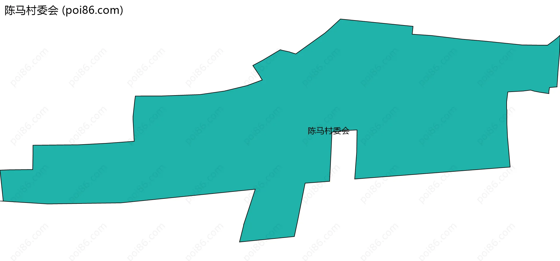 陈马村委会边界地图