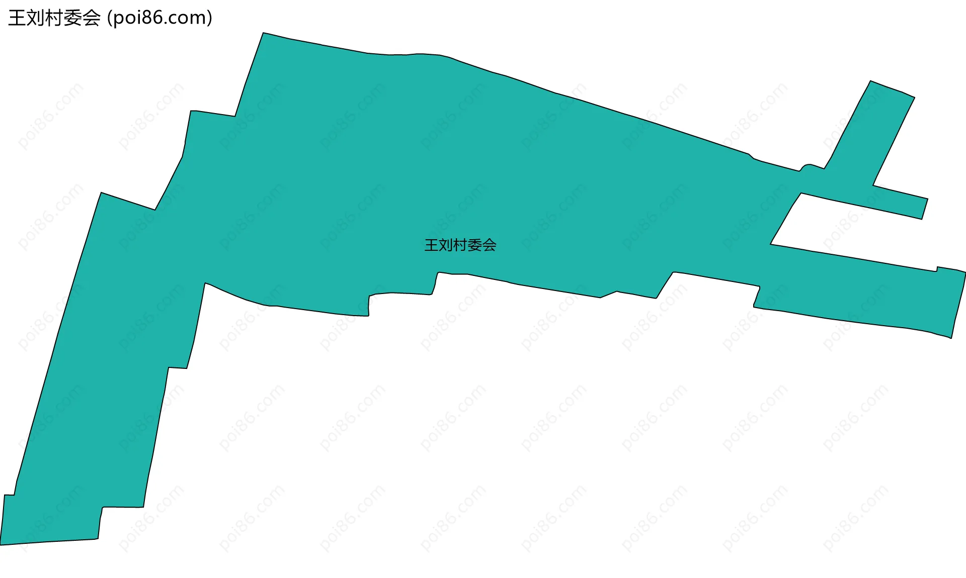 王刘村委会边界地图