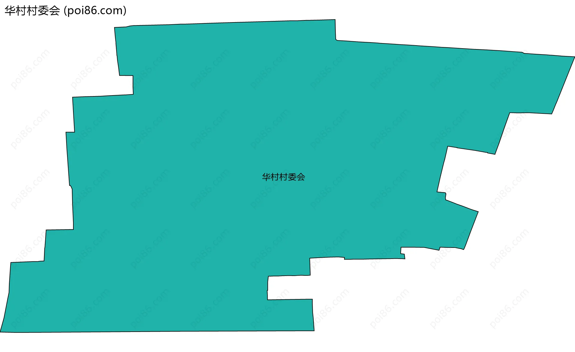 华村村委会边界地图