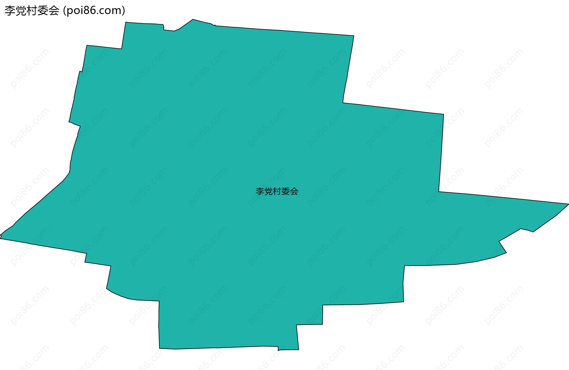 李党村委会边界地图