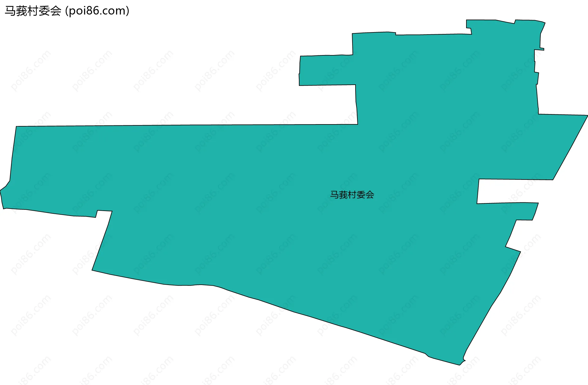 马莪村委会边界地图