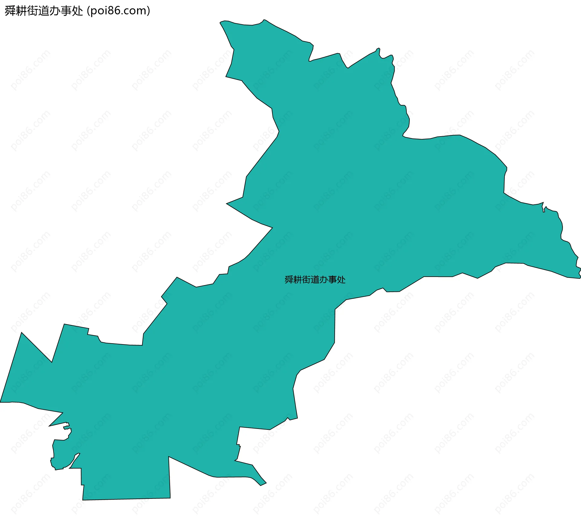 舜耕街道办事处边界地图