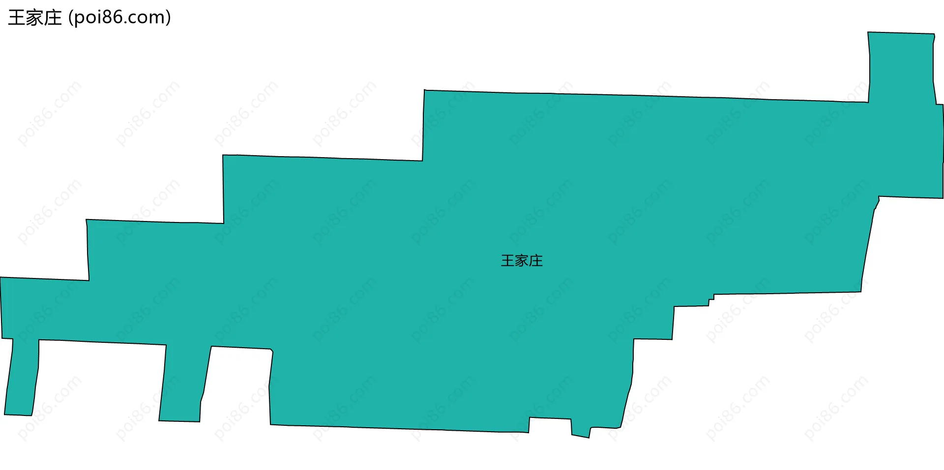王家庄边界地图