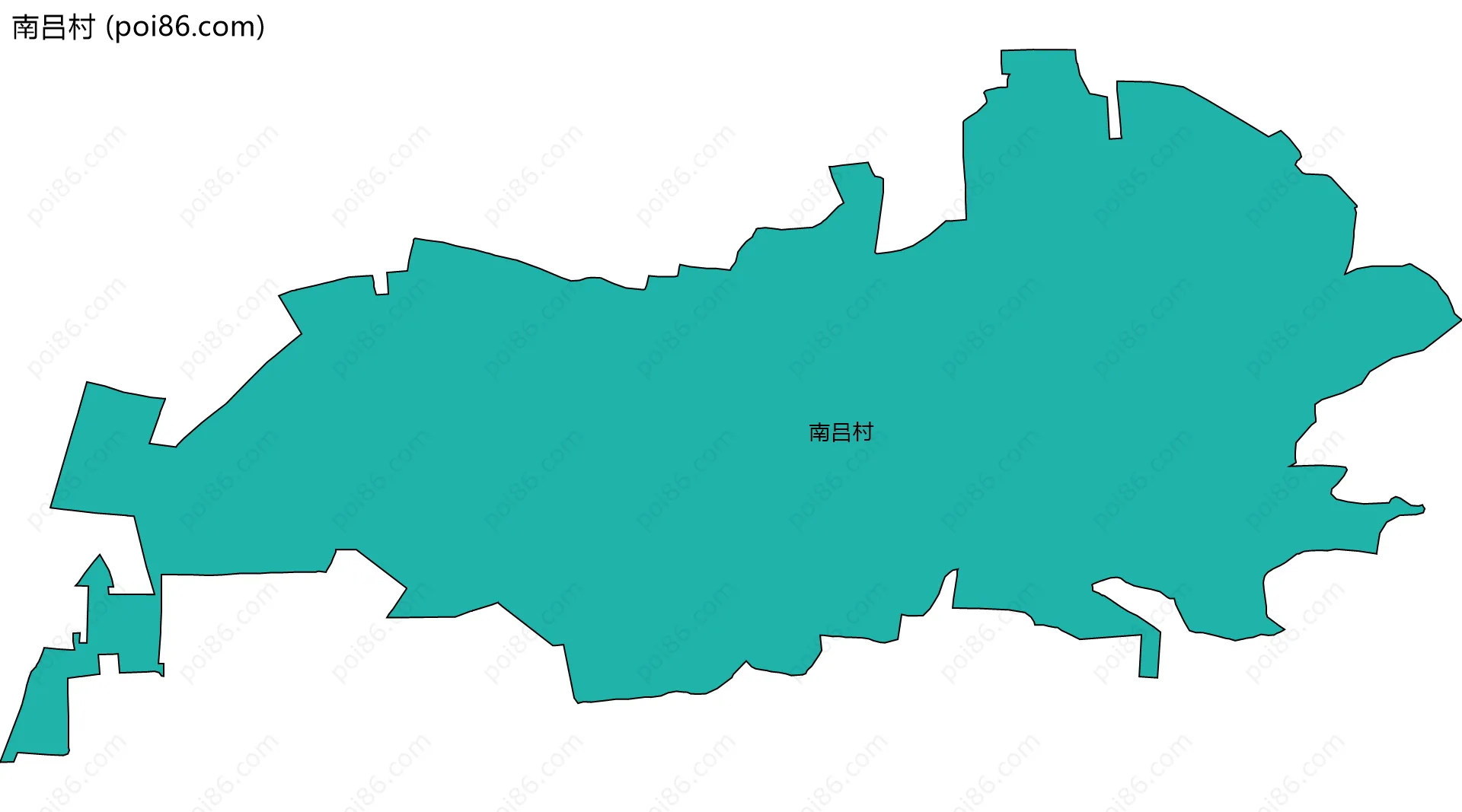 南吕村边界地图