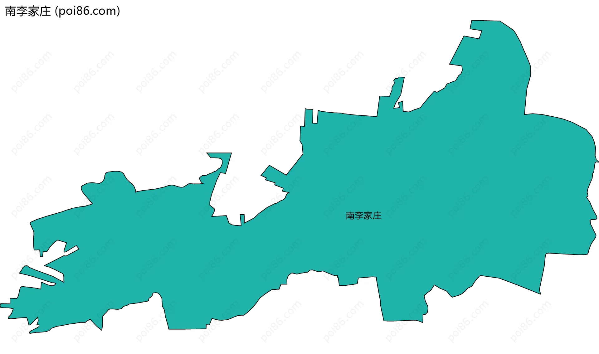 南李家庄边界地图