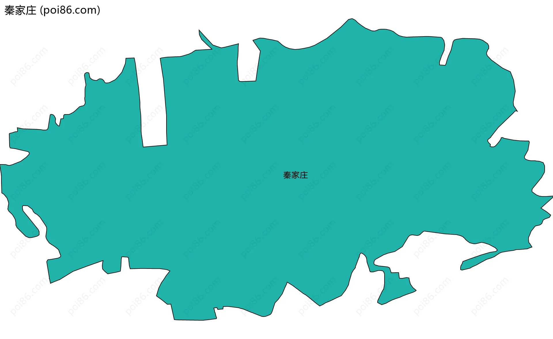 秦家庄边界地图