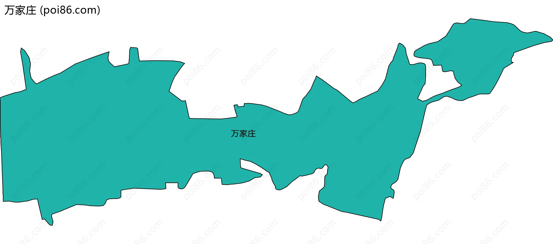 万家庄边界地图