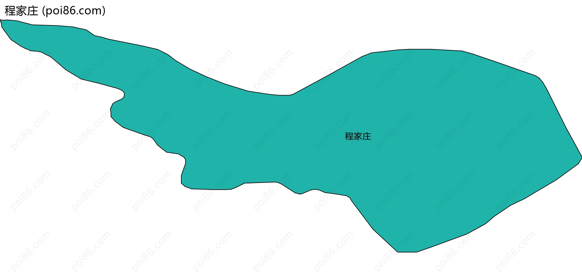 程家庄边界地图