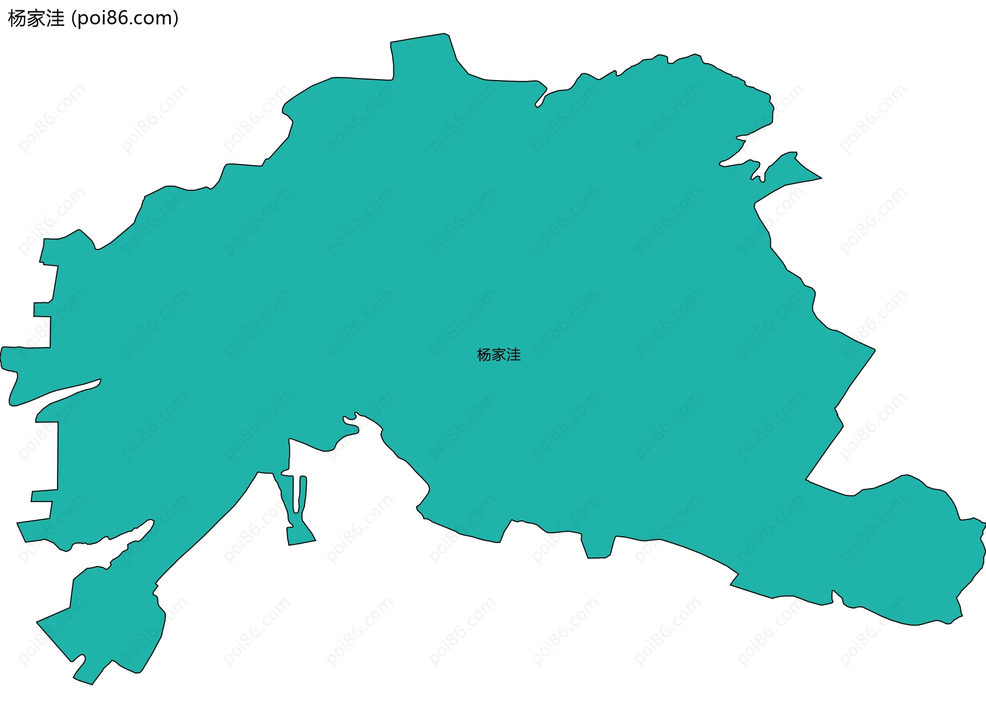 杨家洼边界地图