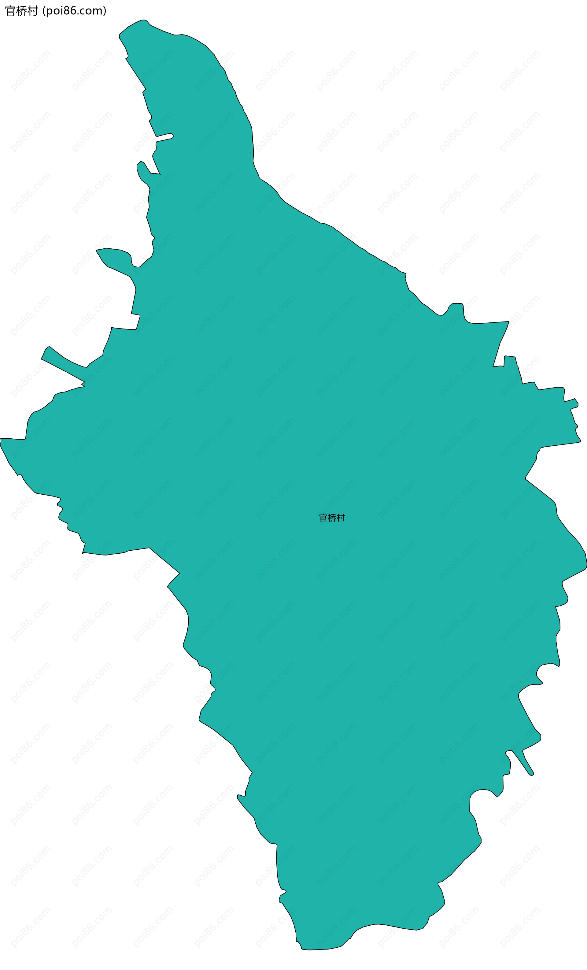 官桥村边界地图