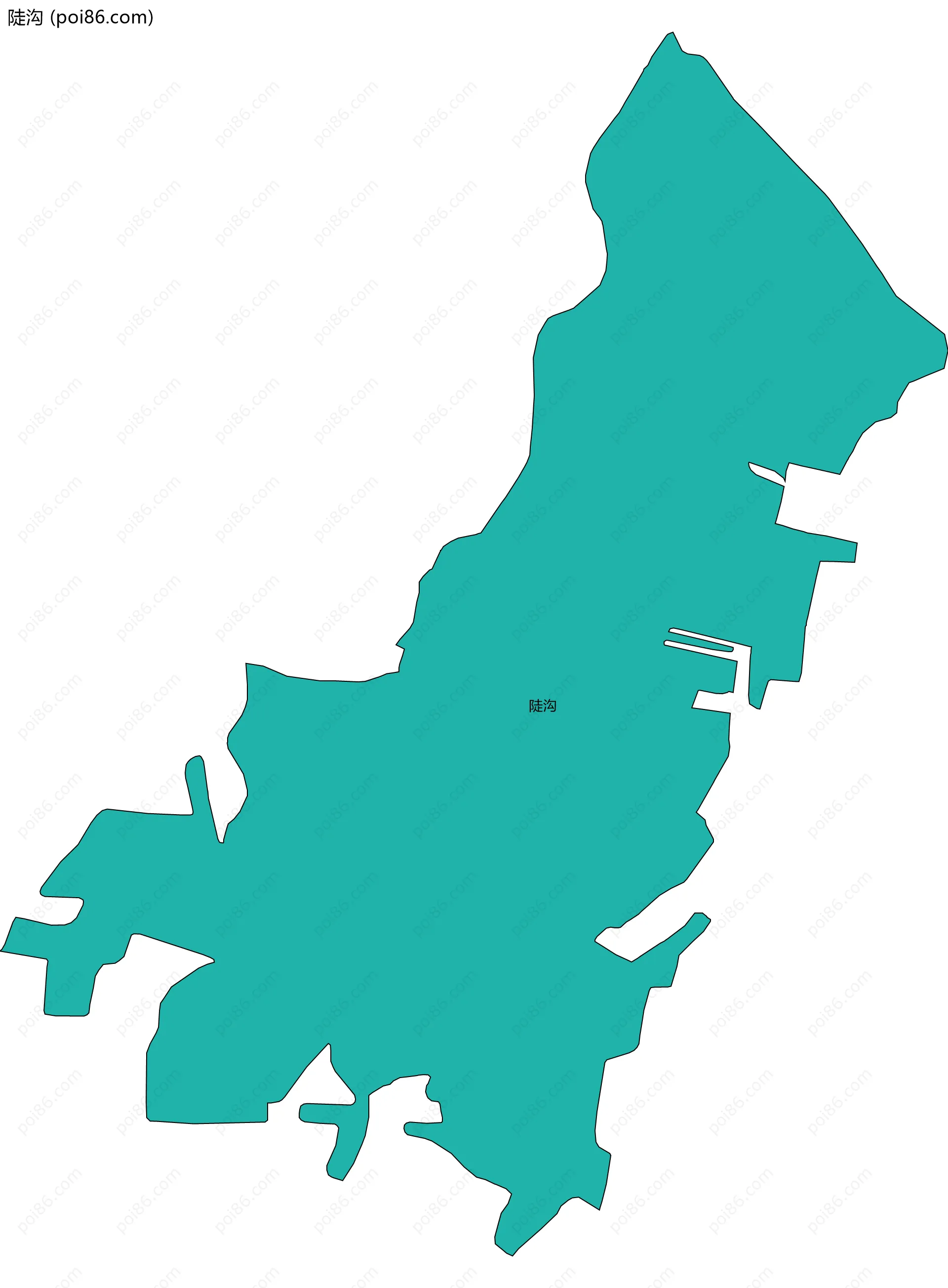 陡沟边界地图