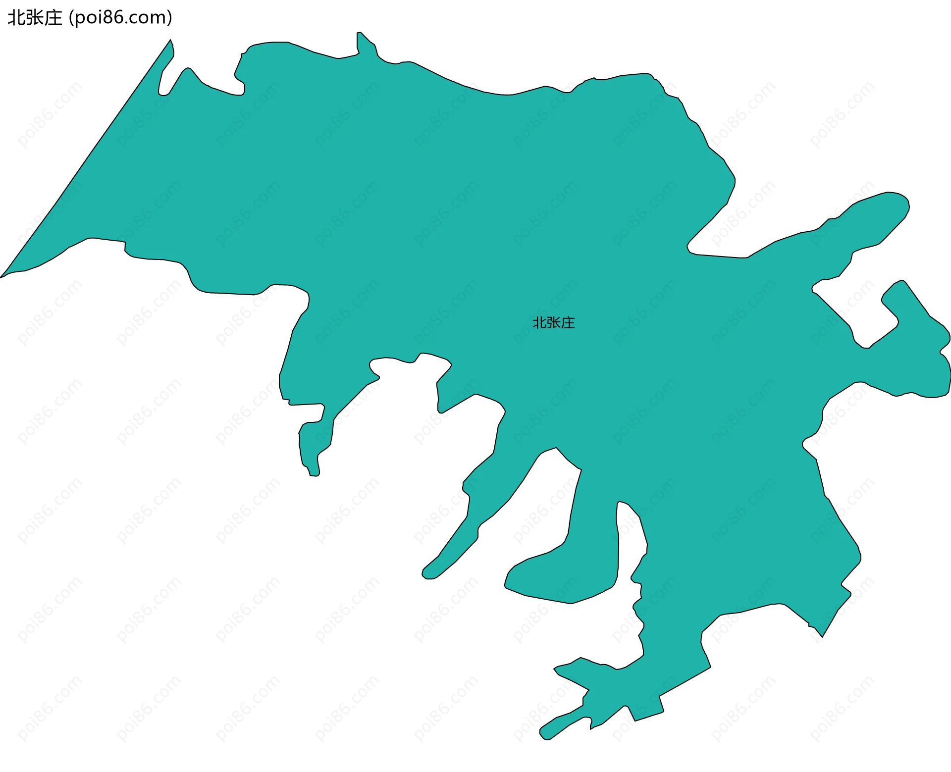 北张庄边界地图