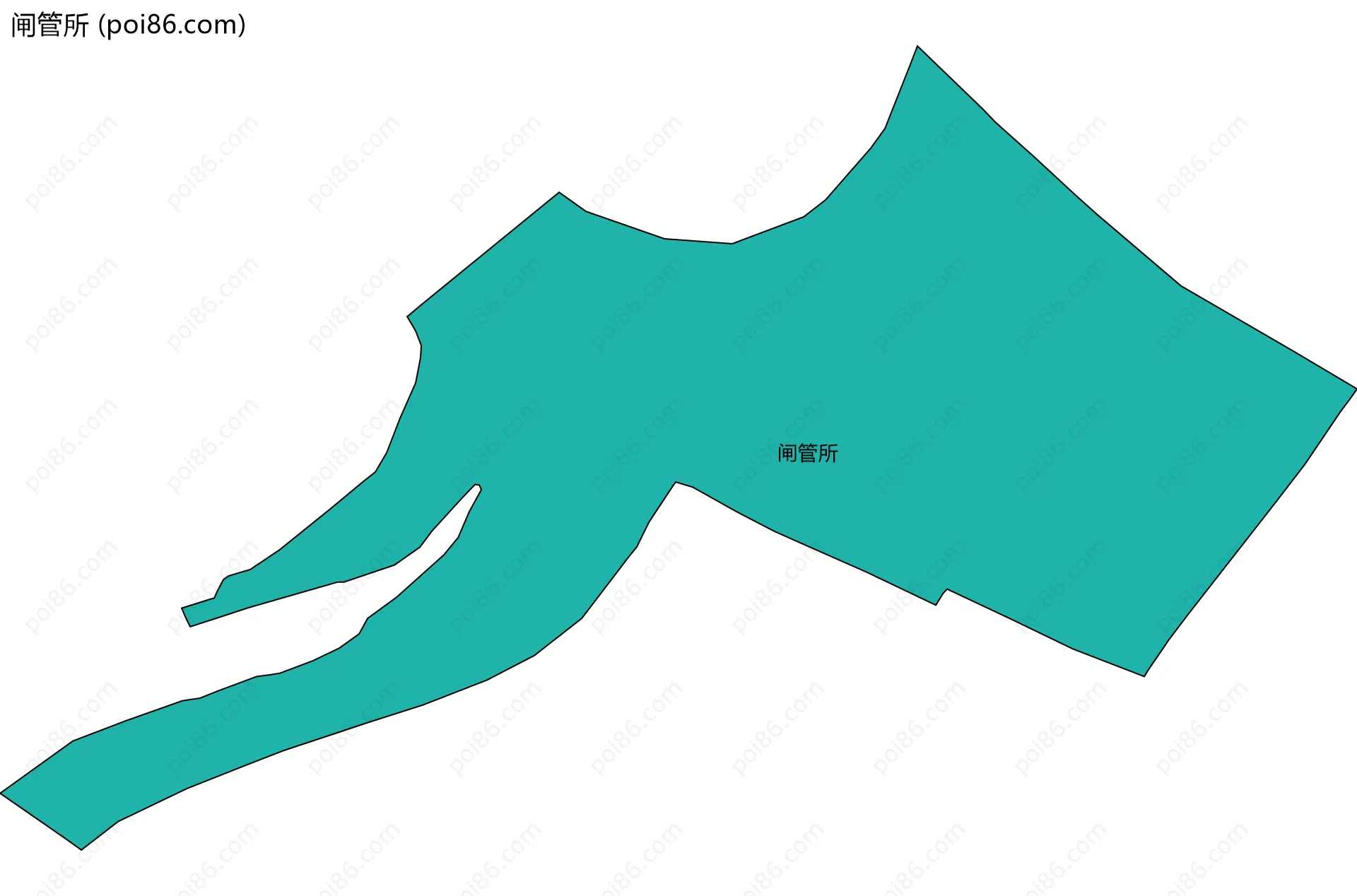 闸管所边界地图