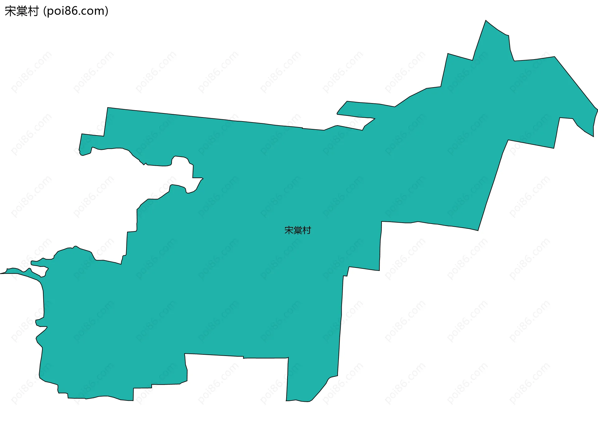 宋棠村边界地图