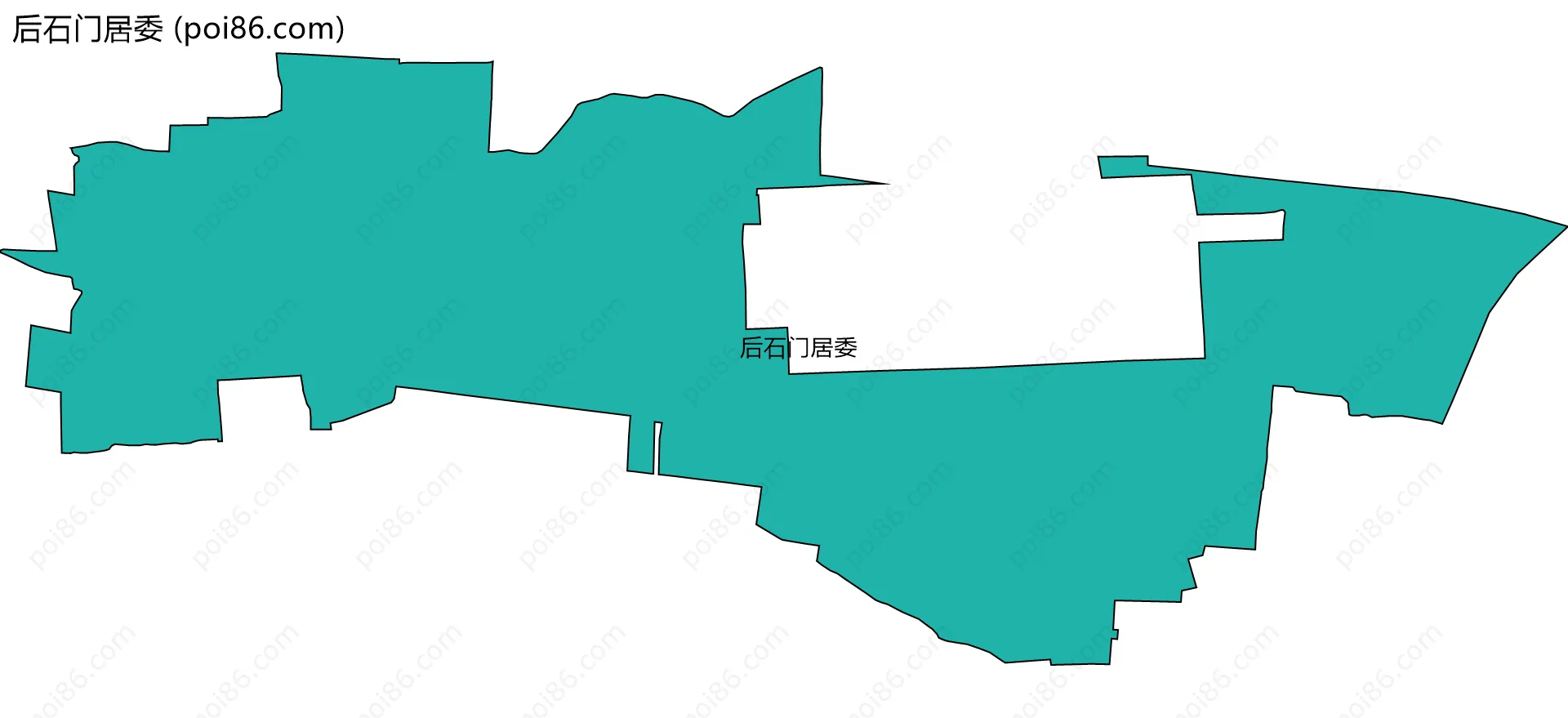 后石门居委边界地图