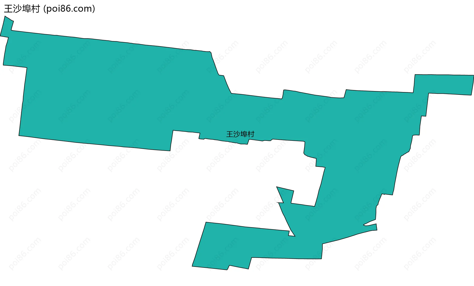 王沙埠村边界地图