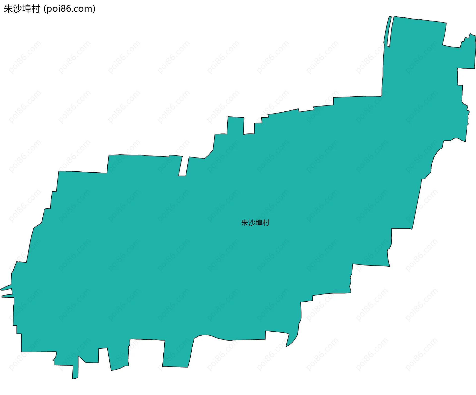 朱沙埠村边界地图