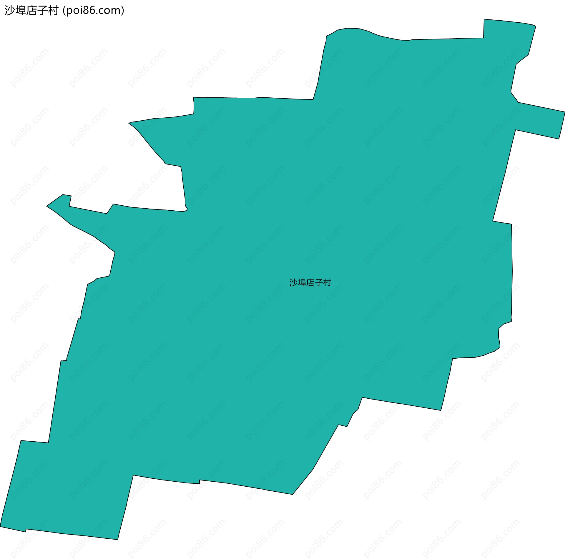 沙埠店子村边界地图