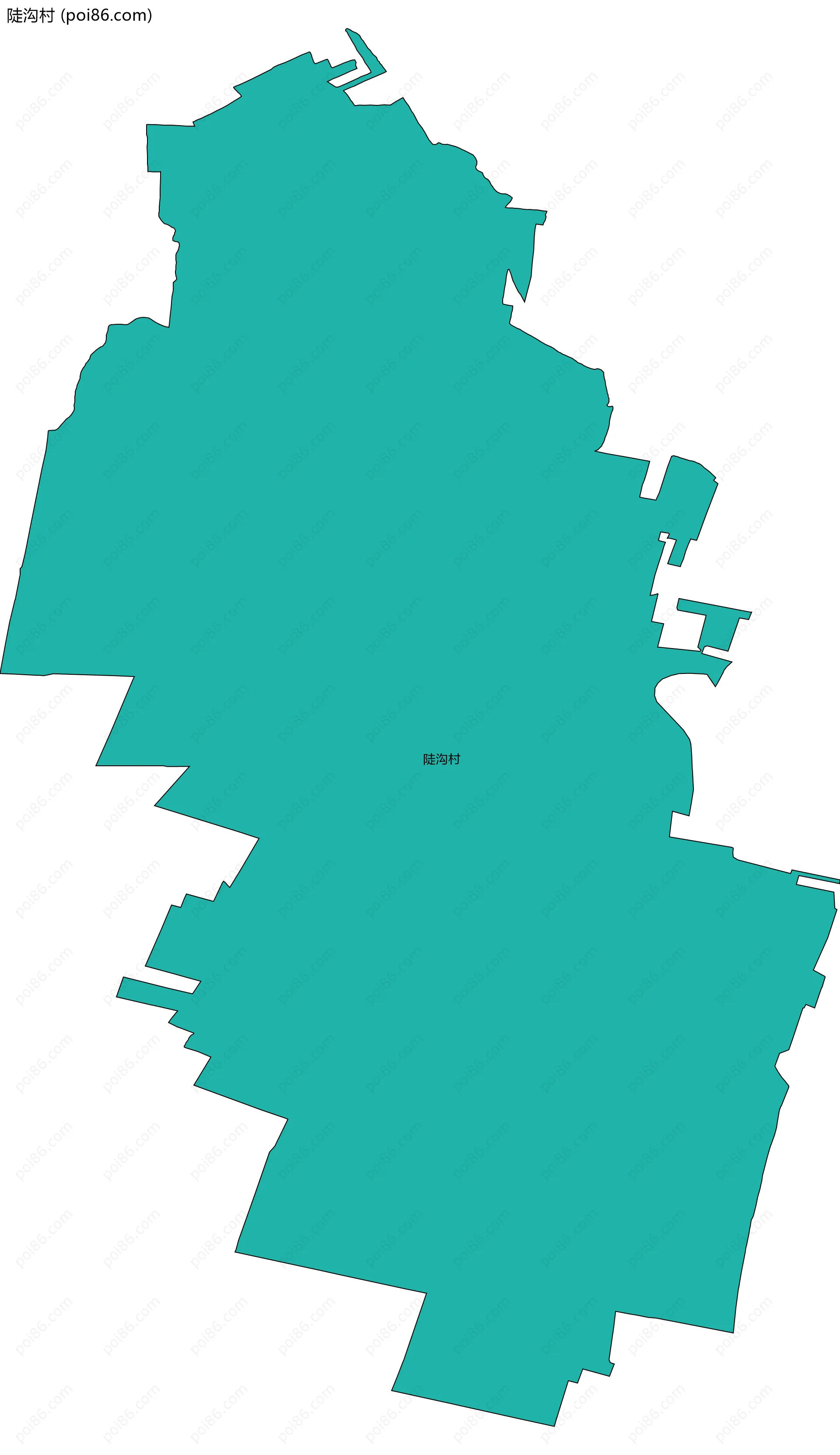 陡沟村边界地图