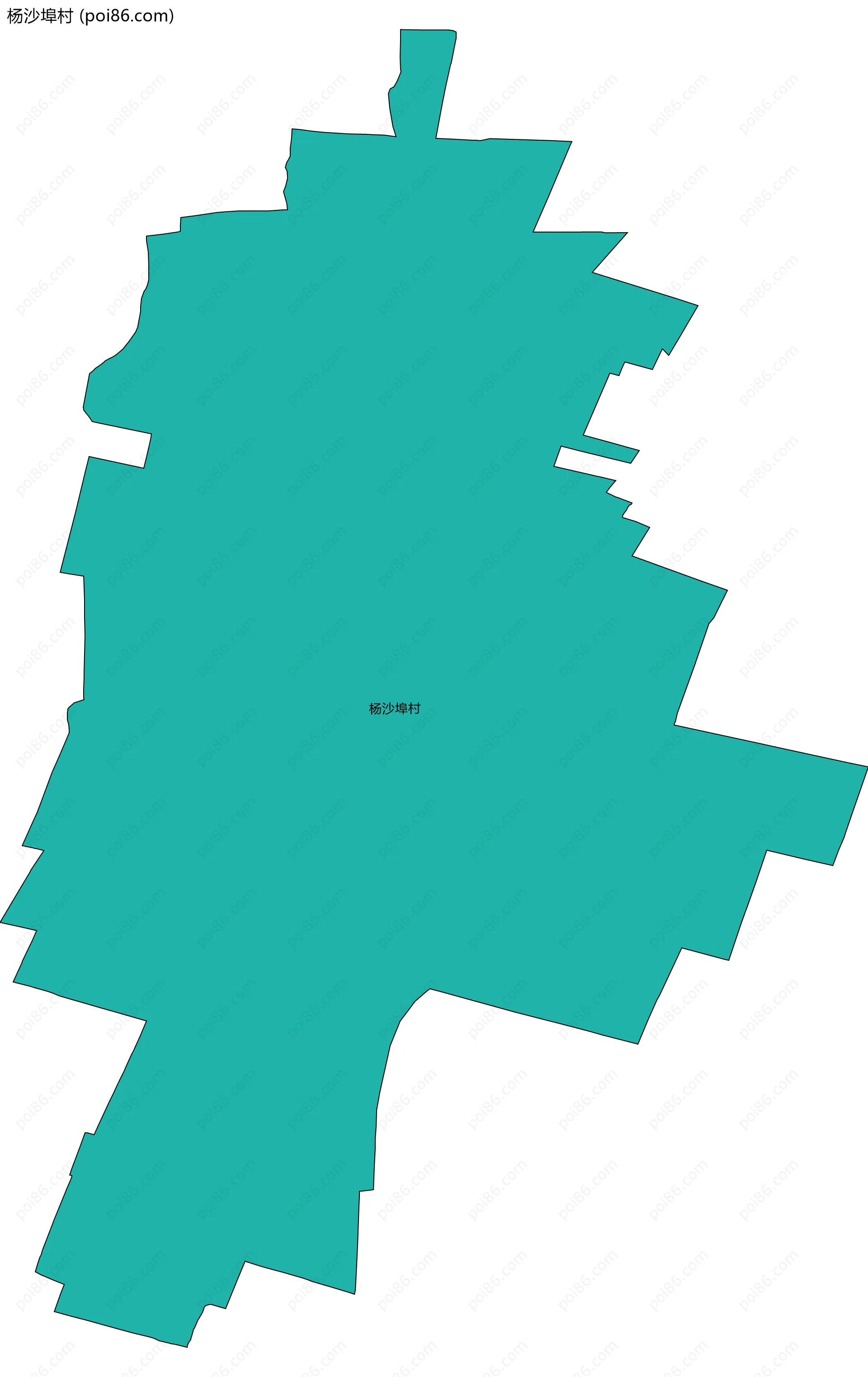 杨沙埠村边界地图