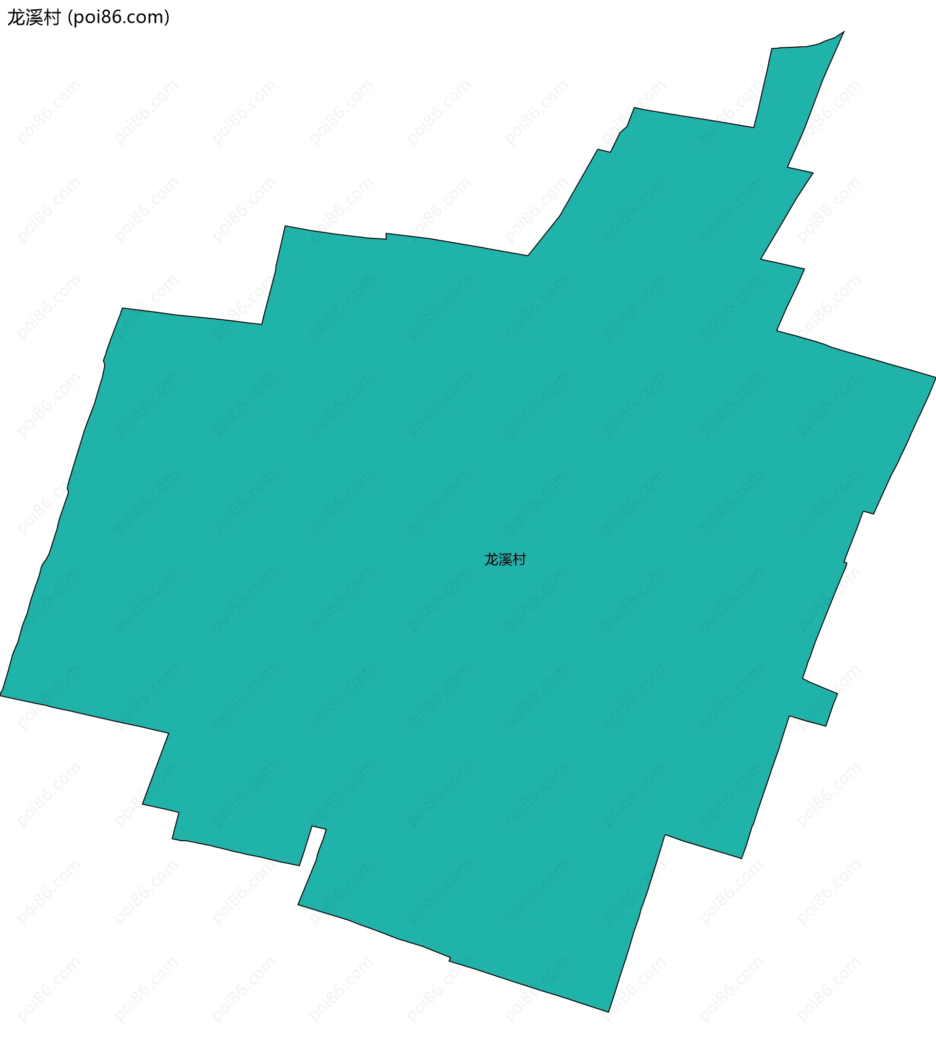 龙溪村边界地图