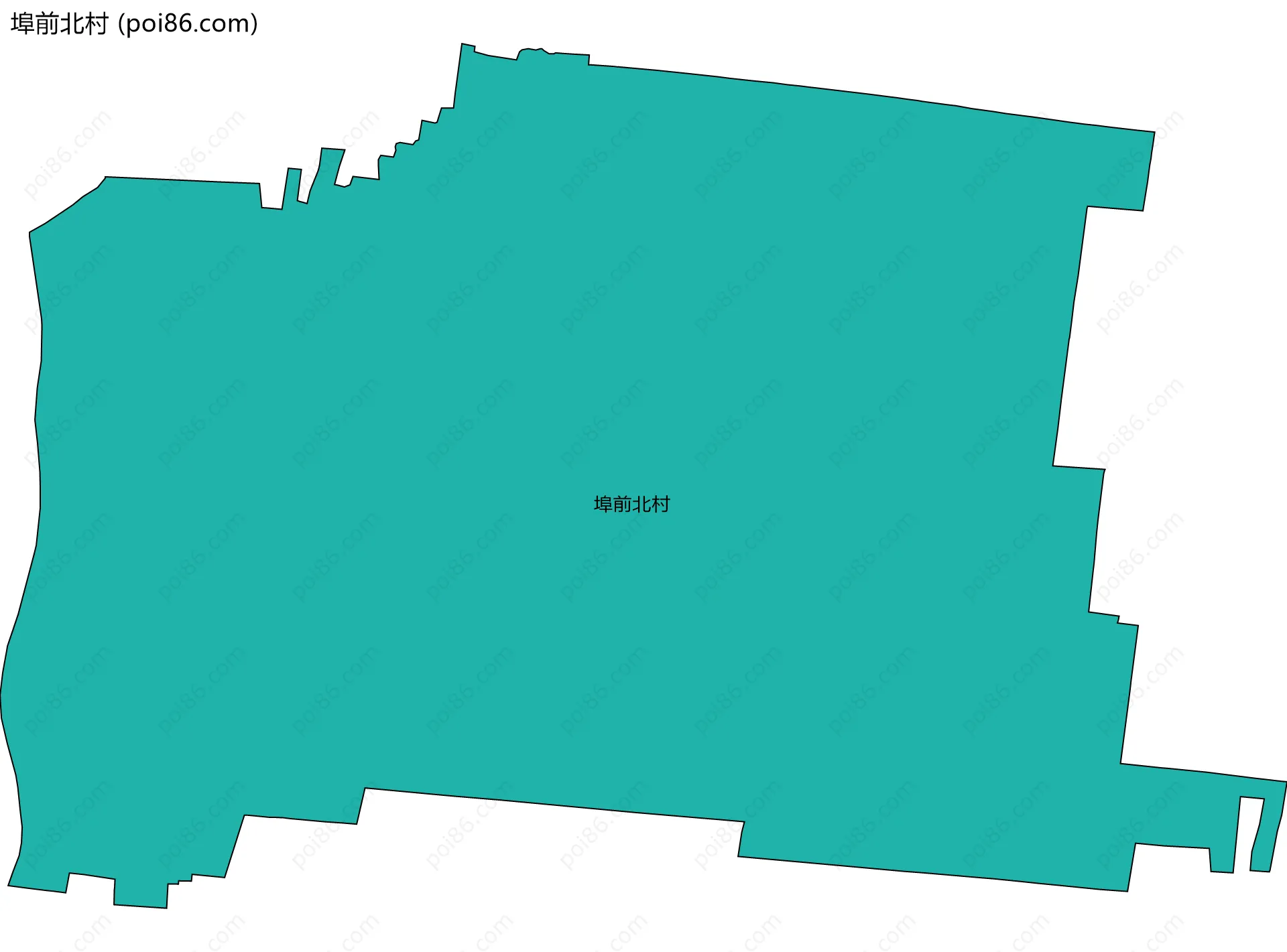 埠前北村边界地图