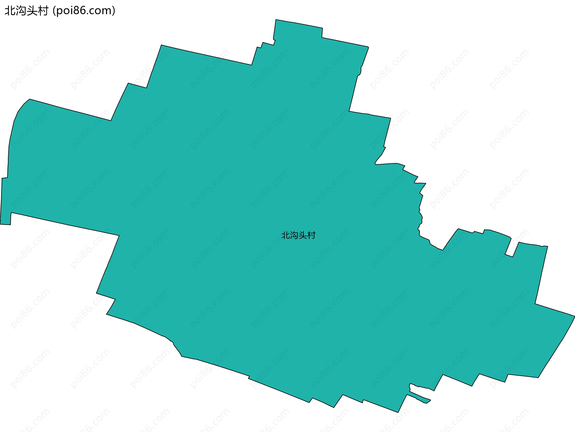 北沟头村边界地图