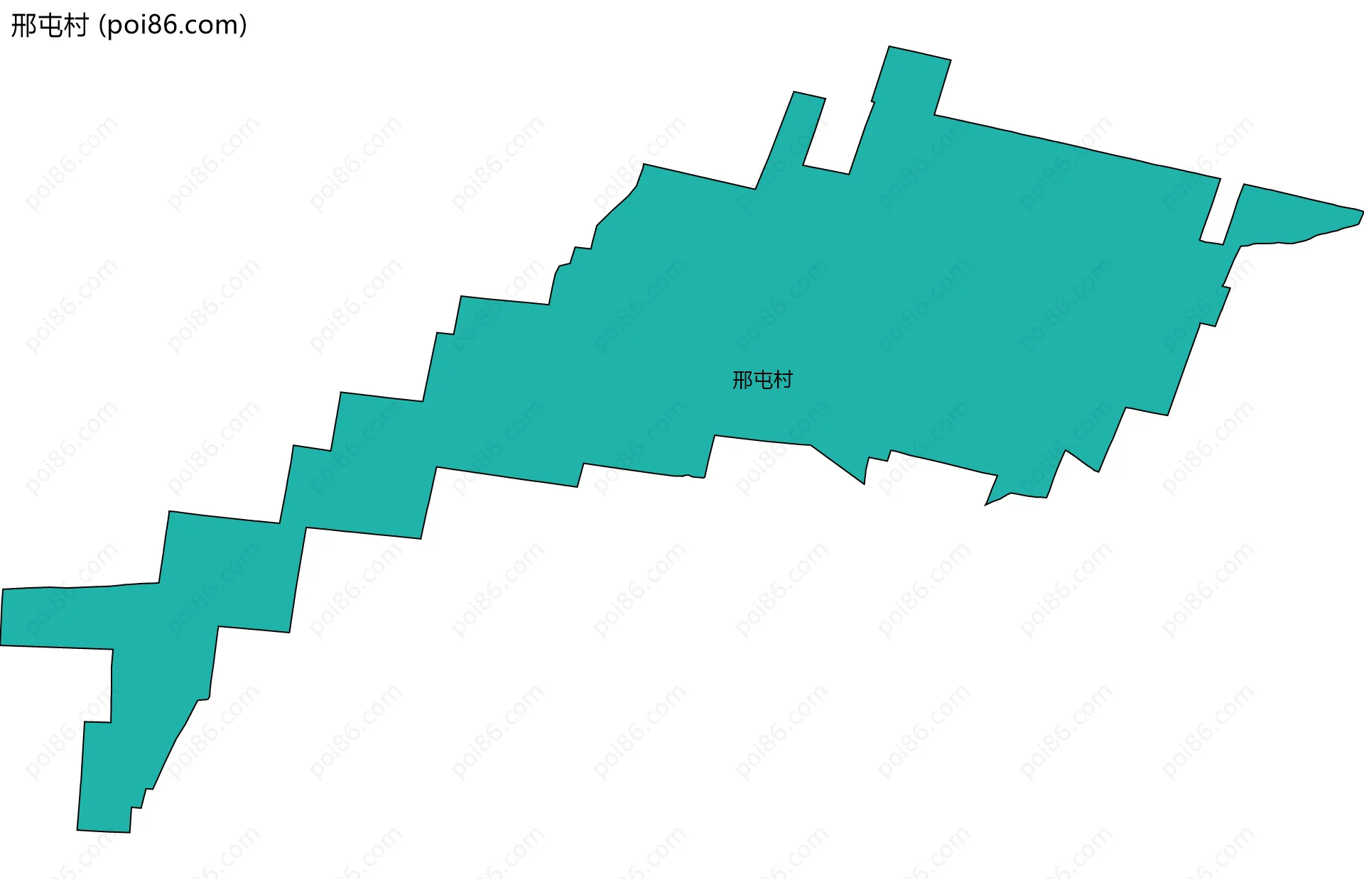 邢屯村边界地图