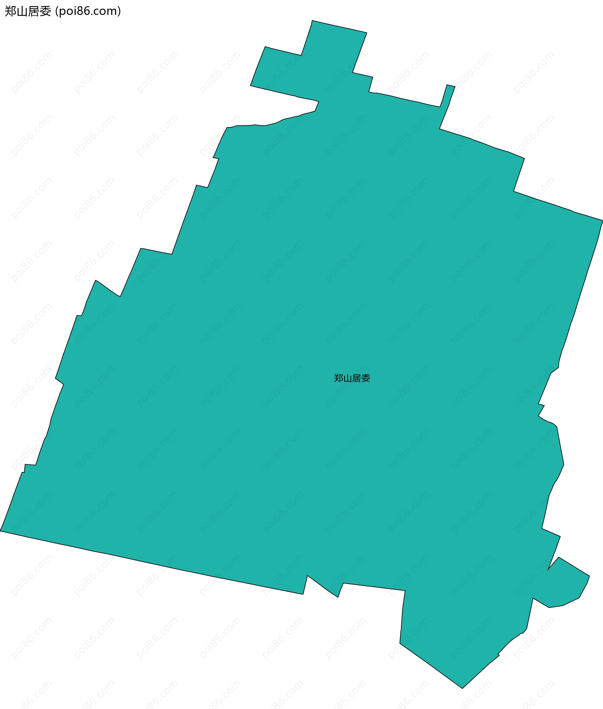 郑山居委边界地图