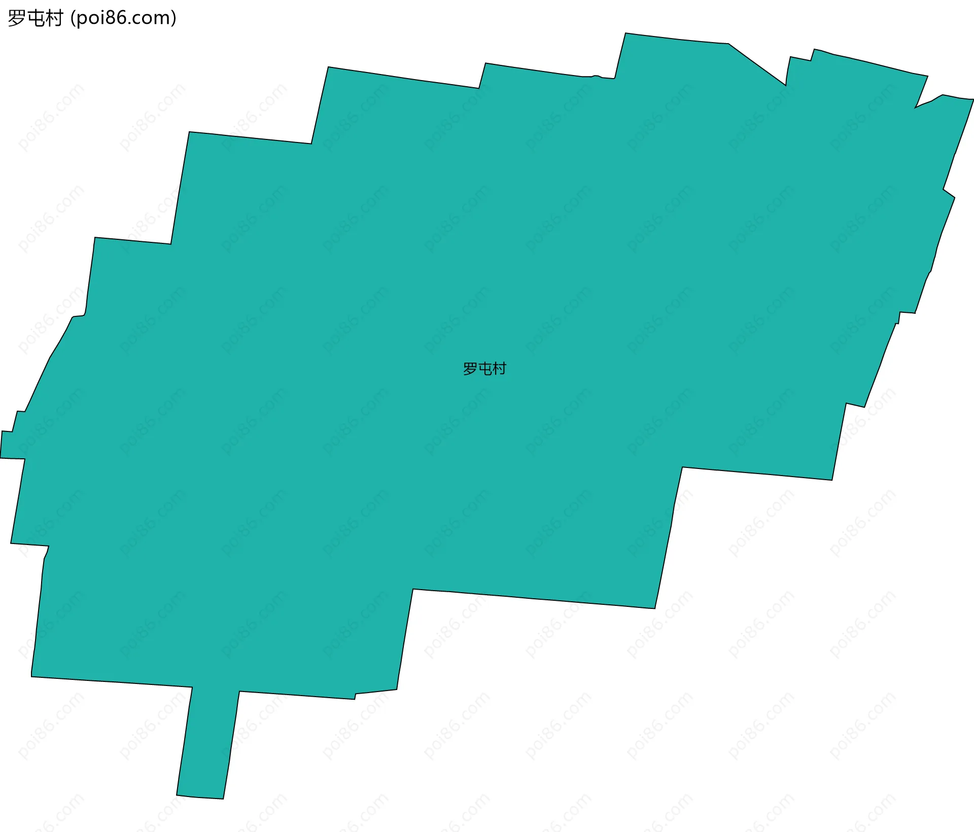 罗屯村边界地图