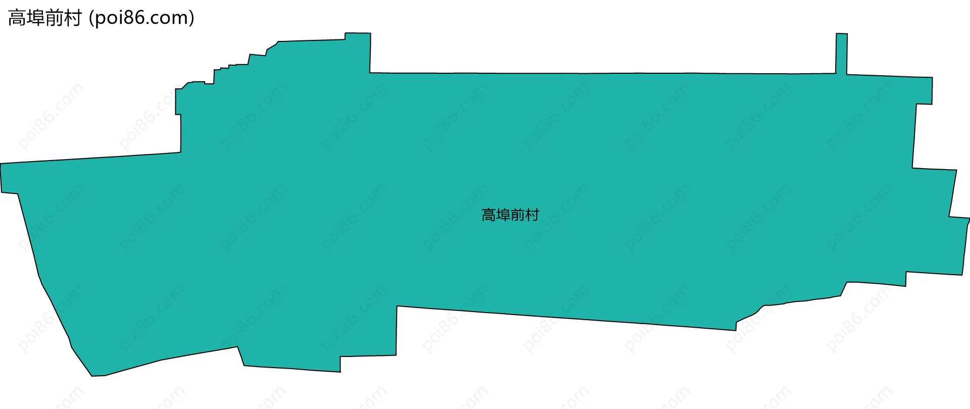 高埠前村边界地图