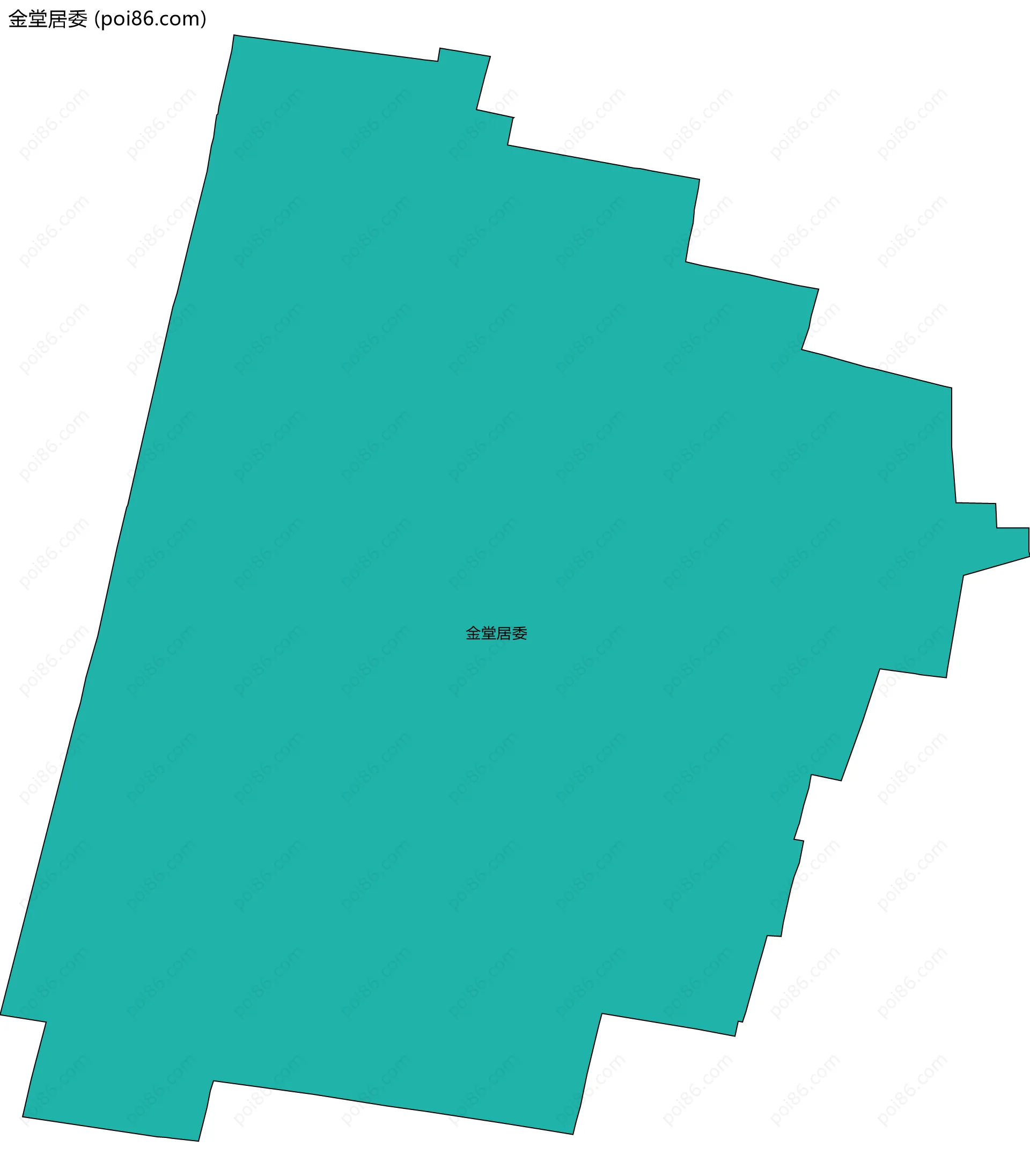 金堂居委边界地图