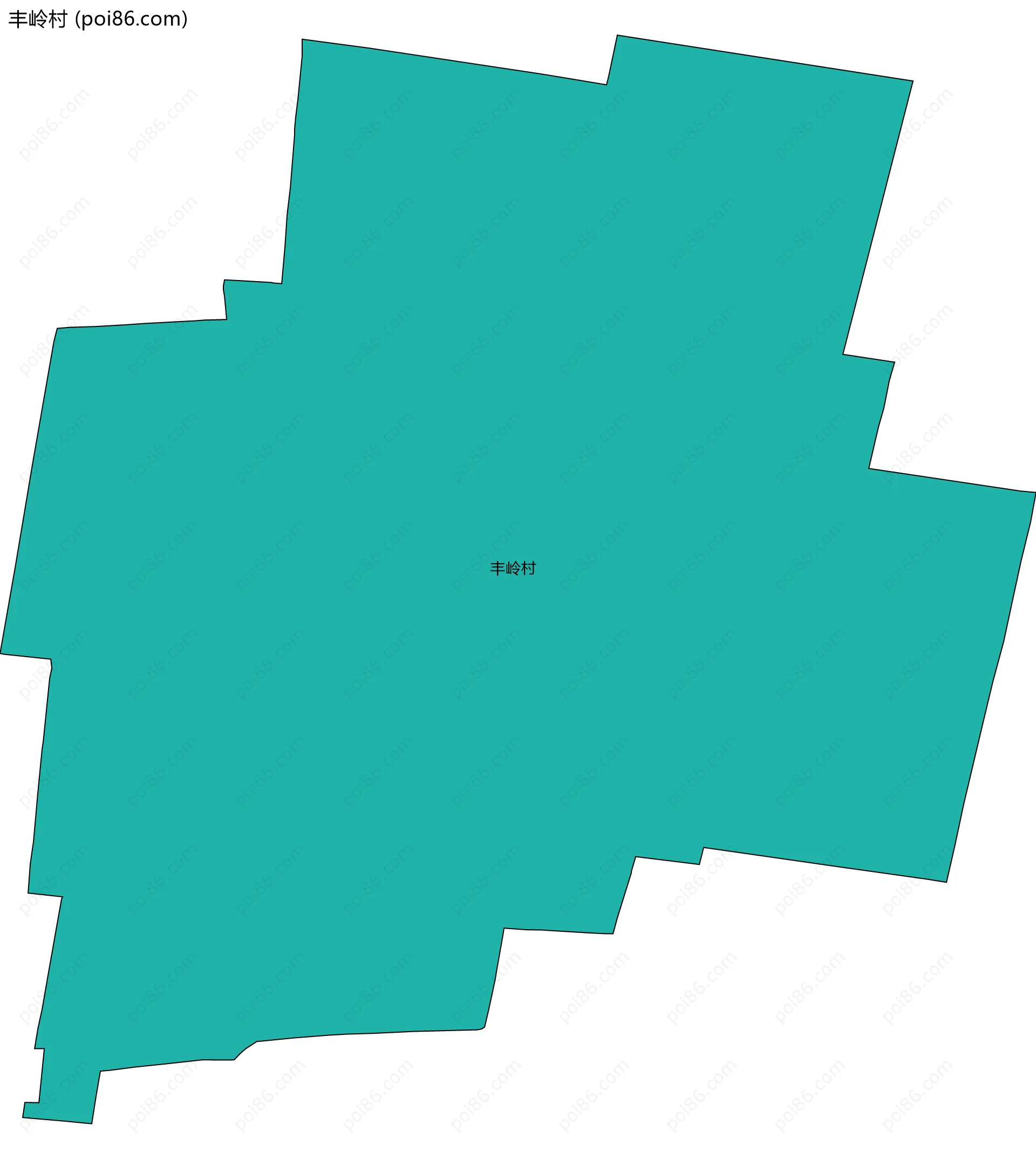 丰岭村边界地图