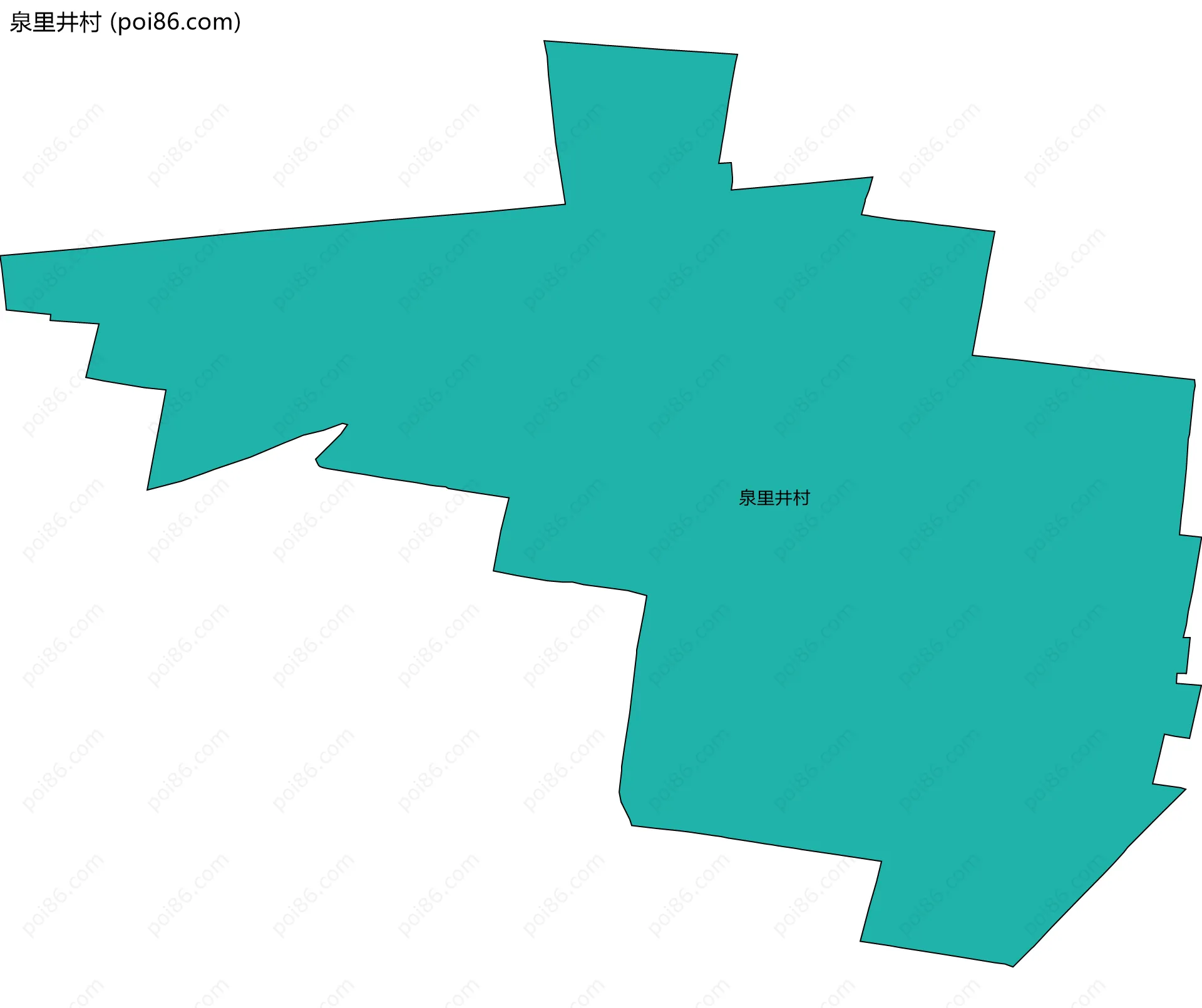 泉里井村边界地图