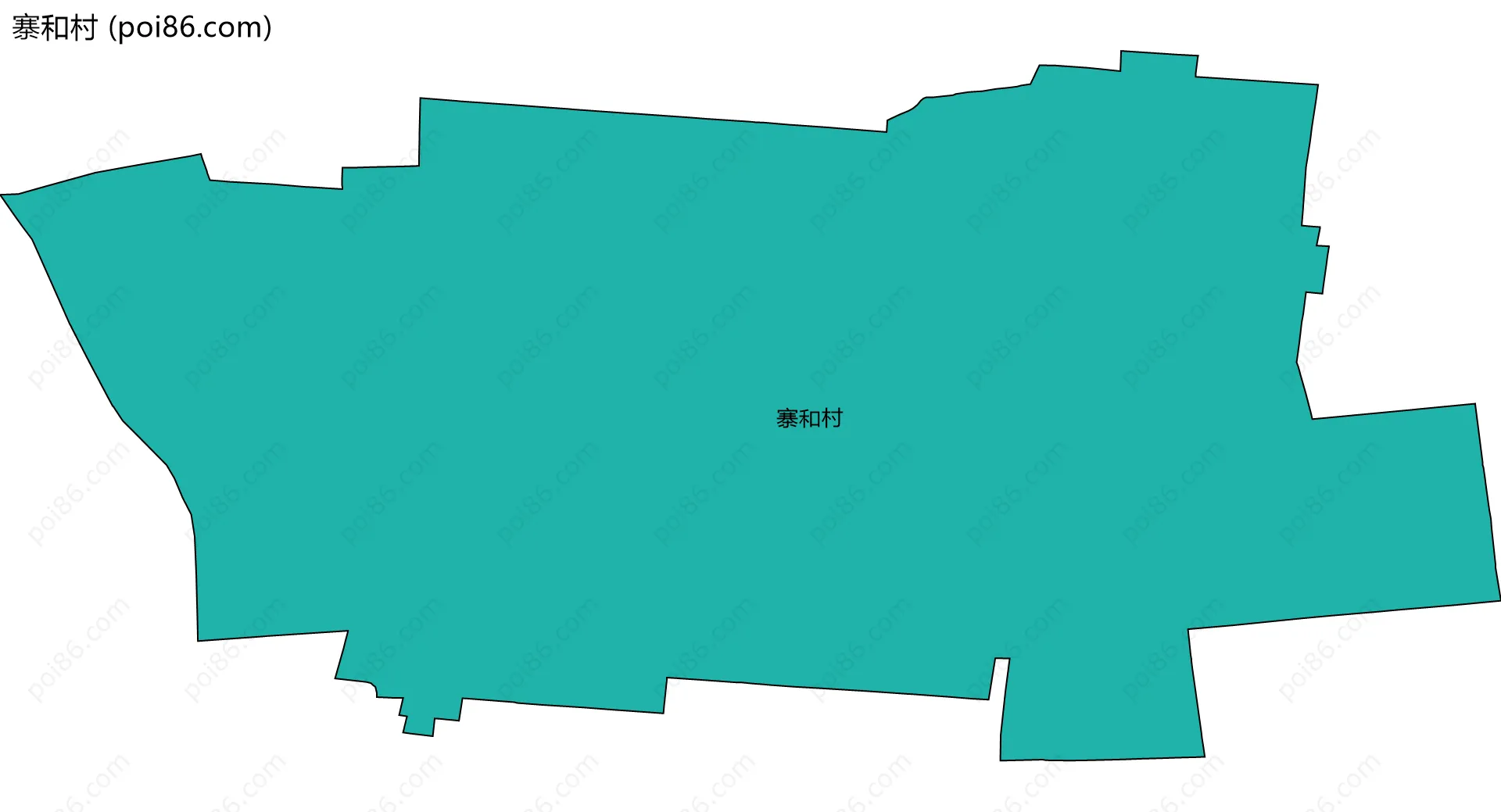 寨和村边界地图