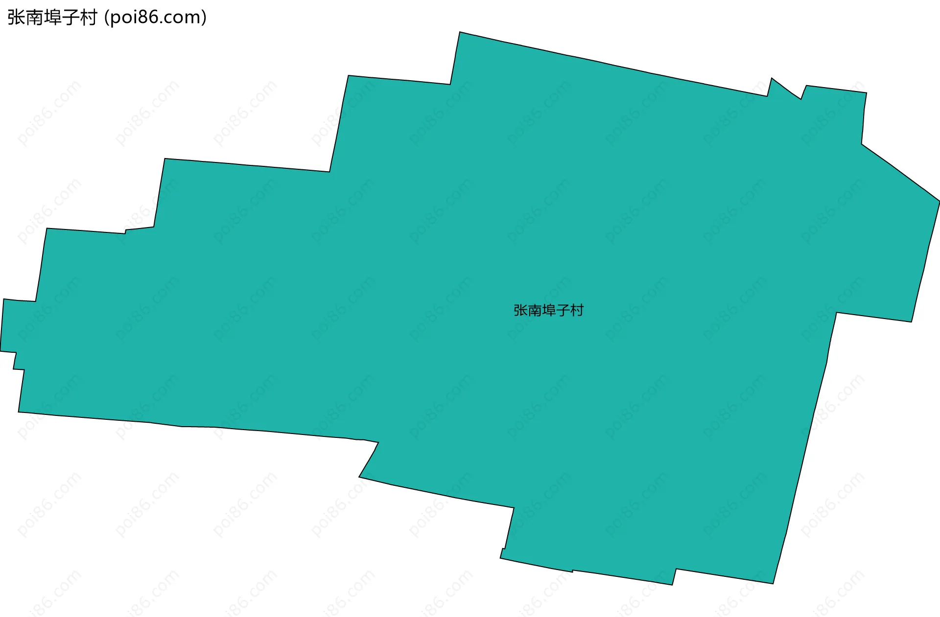 张南埠子村边界地图