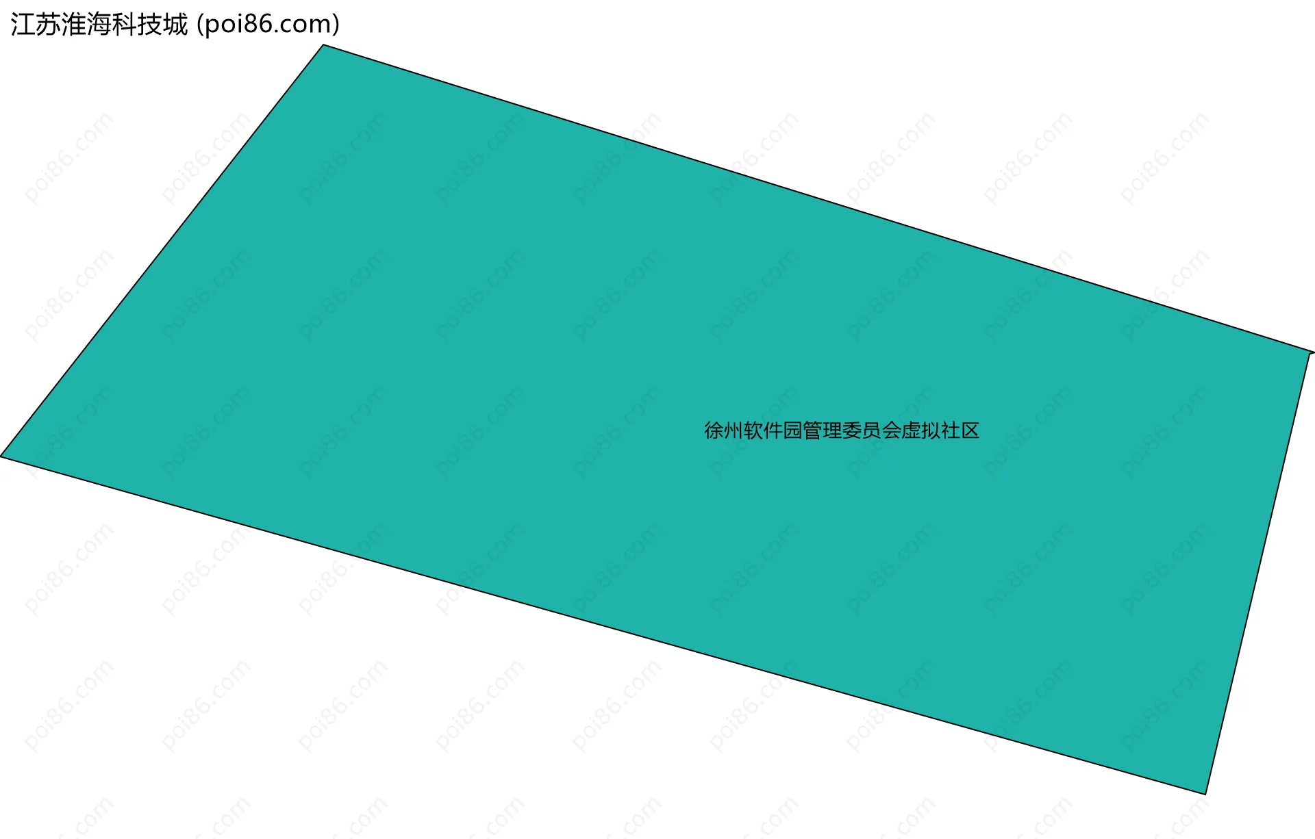 江苏淮海科技城边界地图(五级行政区划)