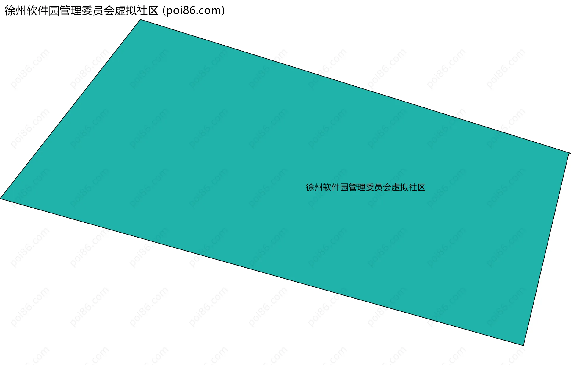 徐州软件园管理委员会虚拟社区边界地图