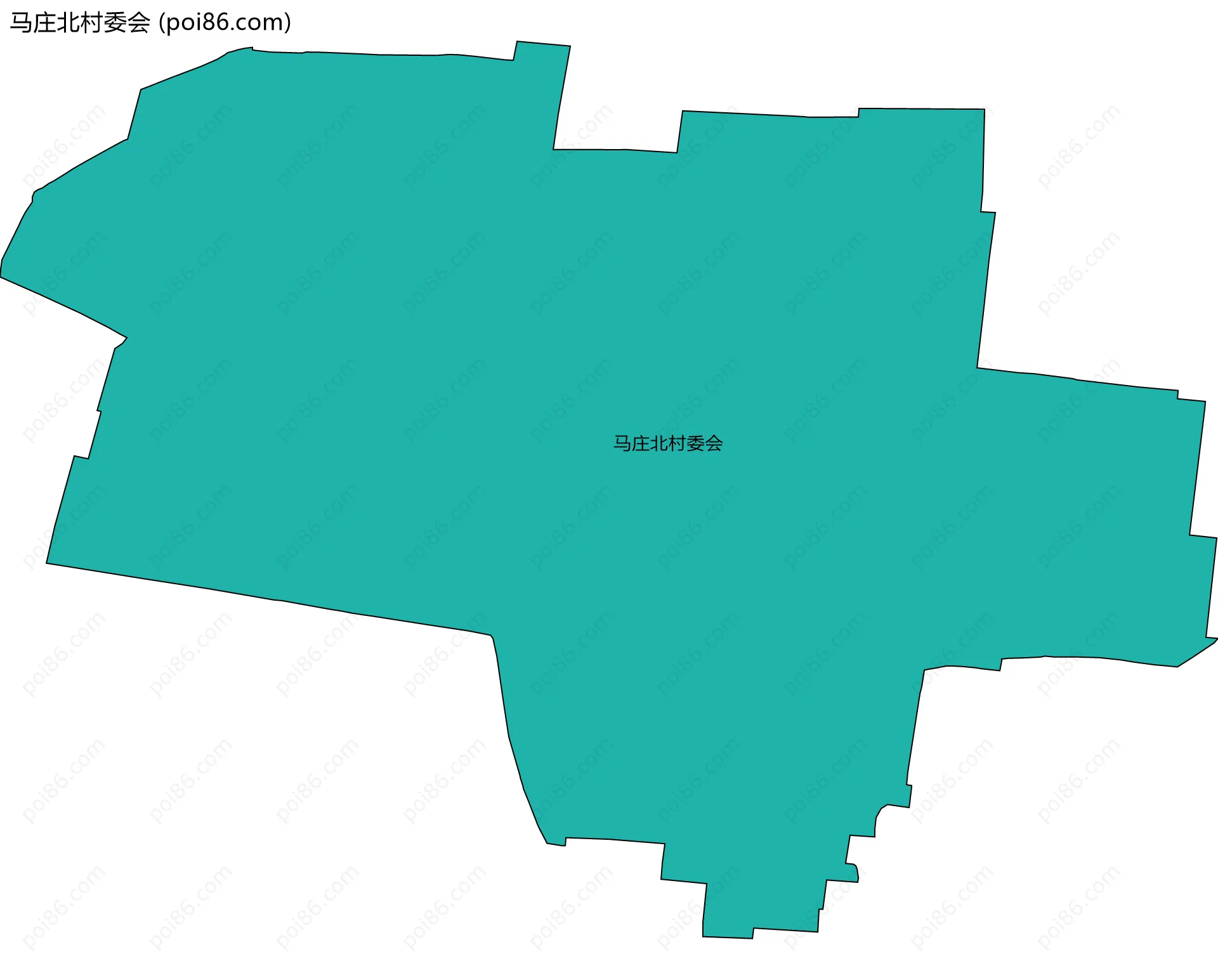 马庄北村委会边界地图