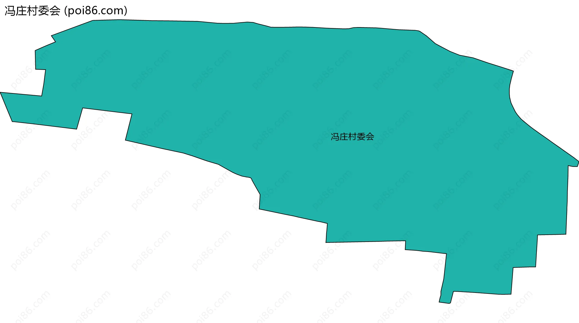 冯庄村委会边界地图