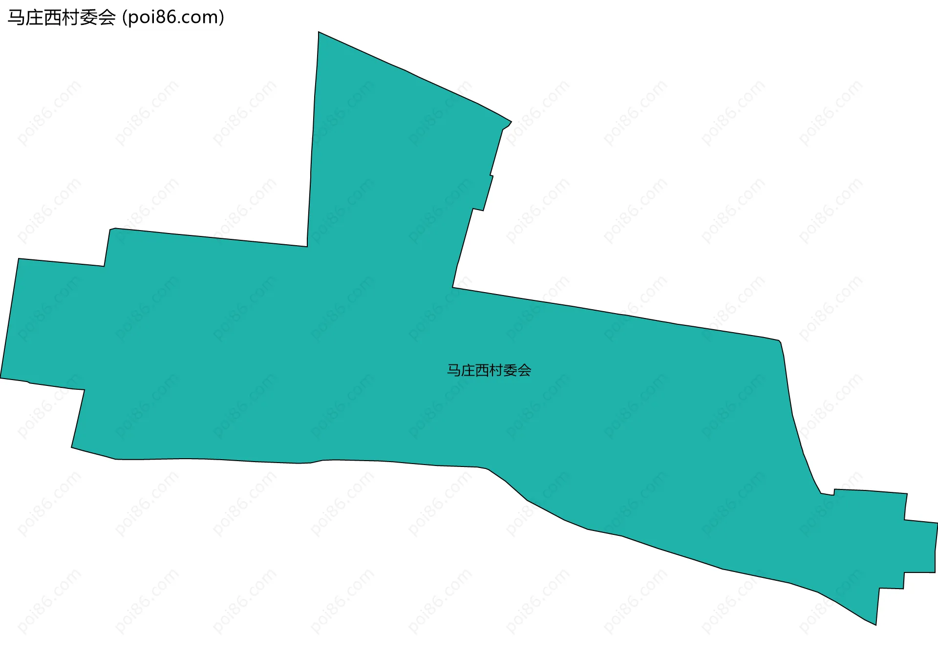 马庄西村委会边界地图
