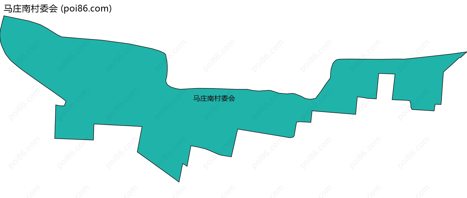 马庄南村委会边界地图