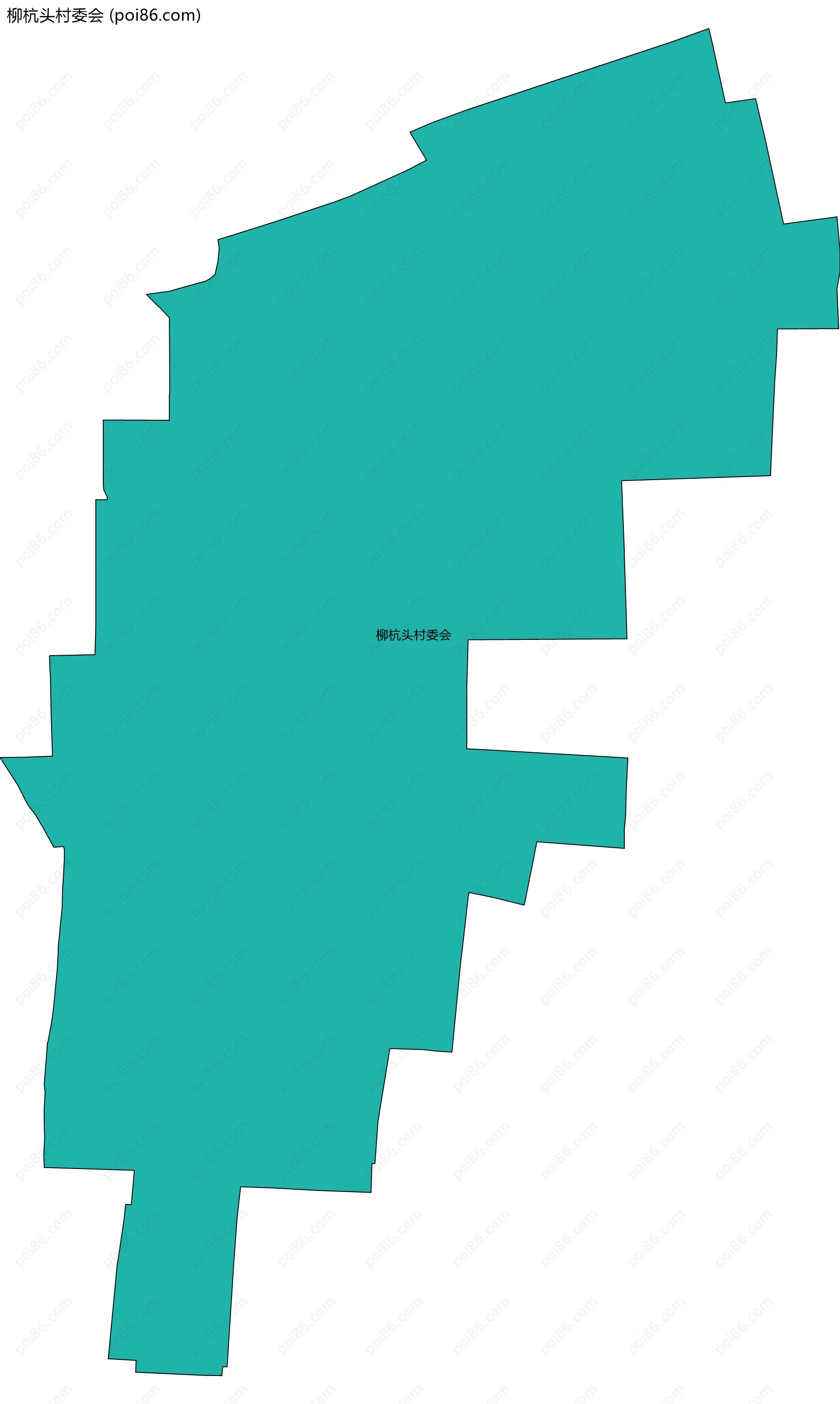 柳杭头村委会边界地图