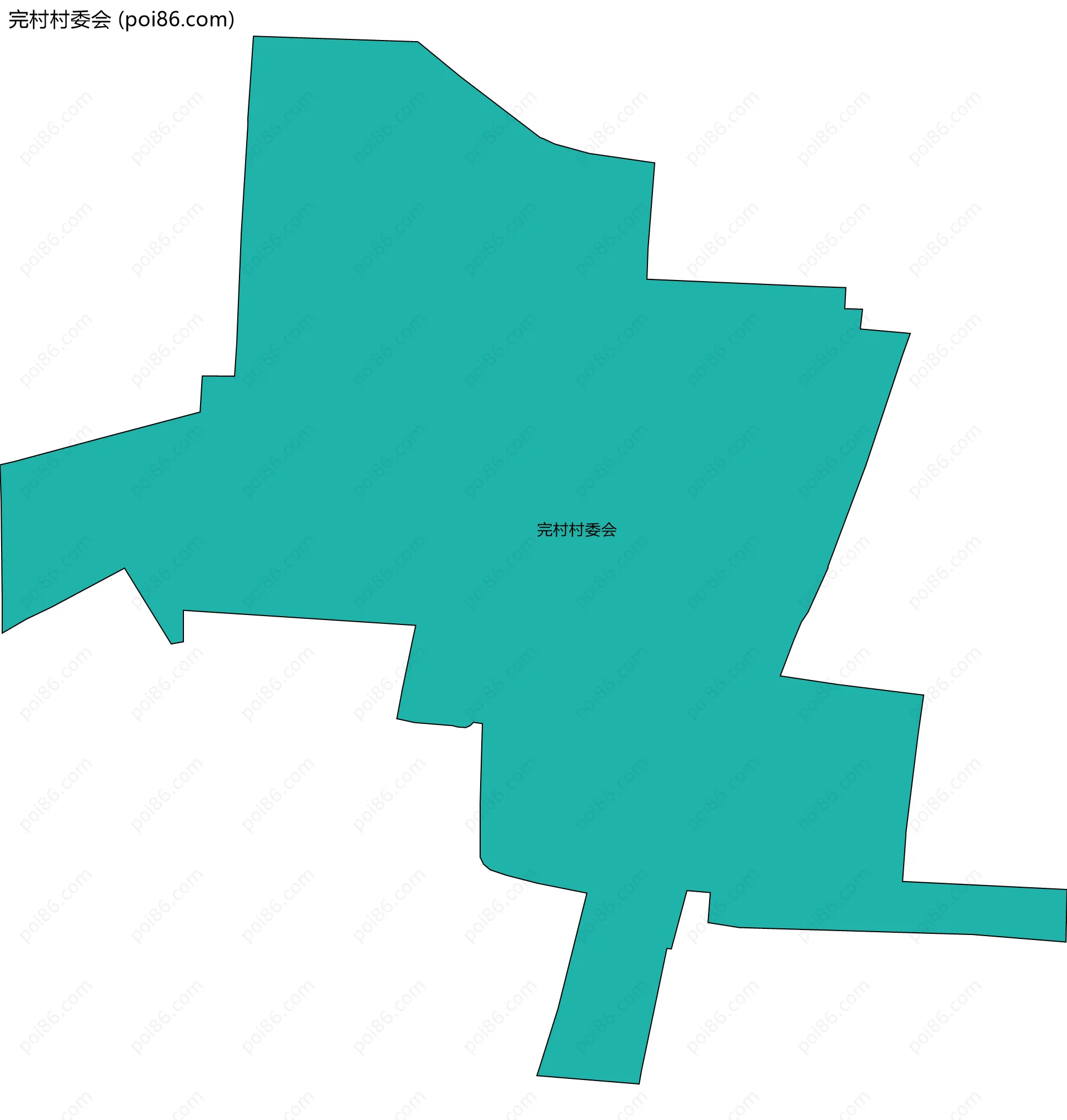 完村村委会边界地图
