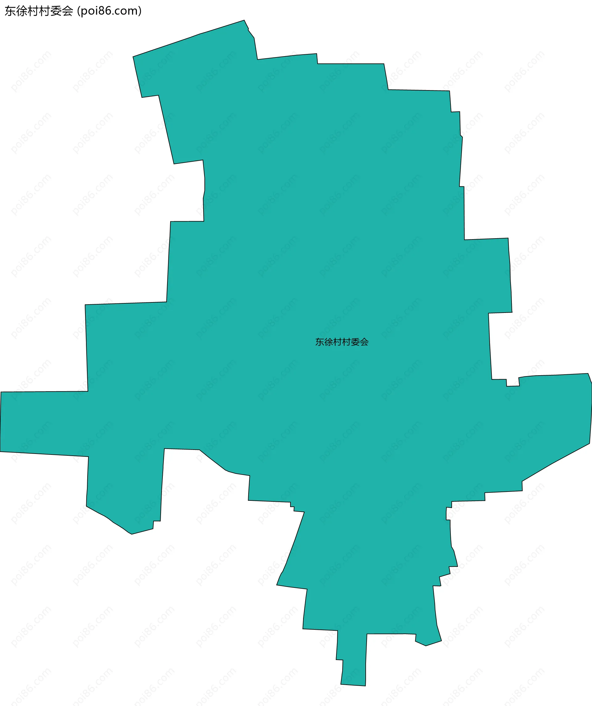 东徐村村委会边界地图