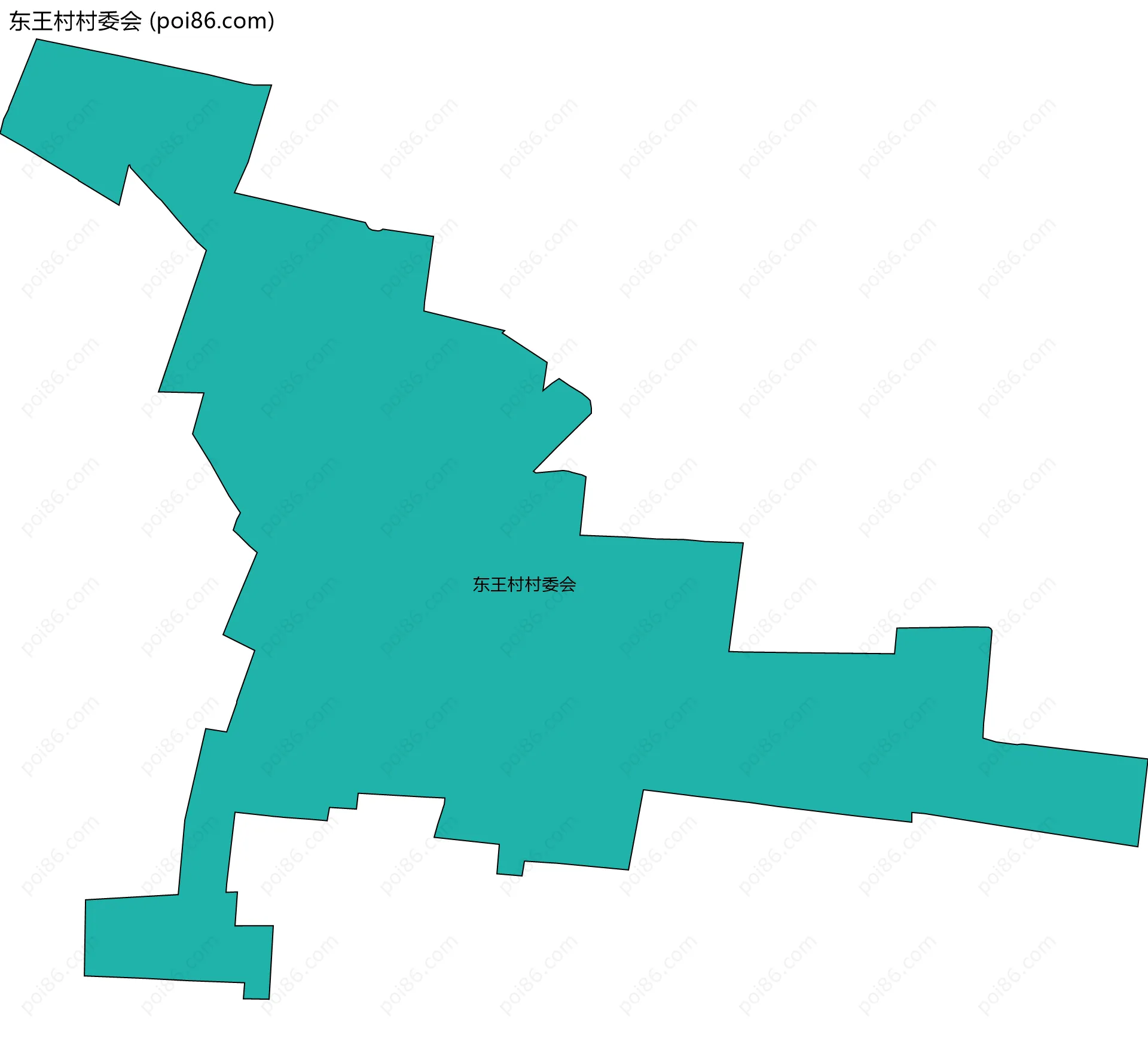 东王村村委会边界地图