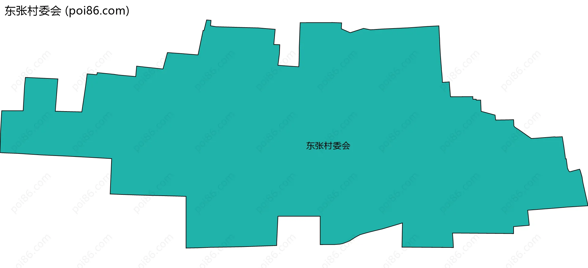 东张村委会边界地图