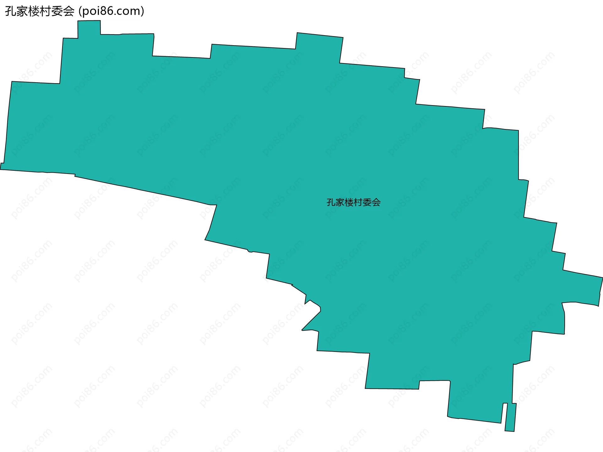孔家楼村委会边界地图