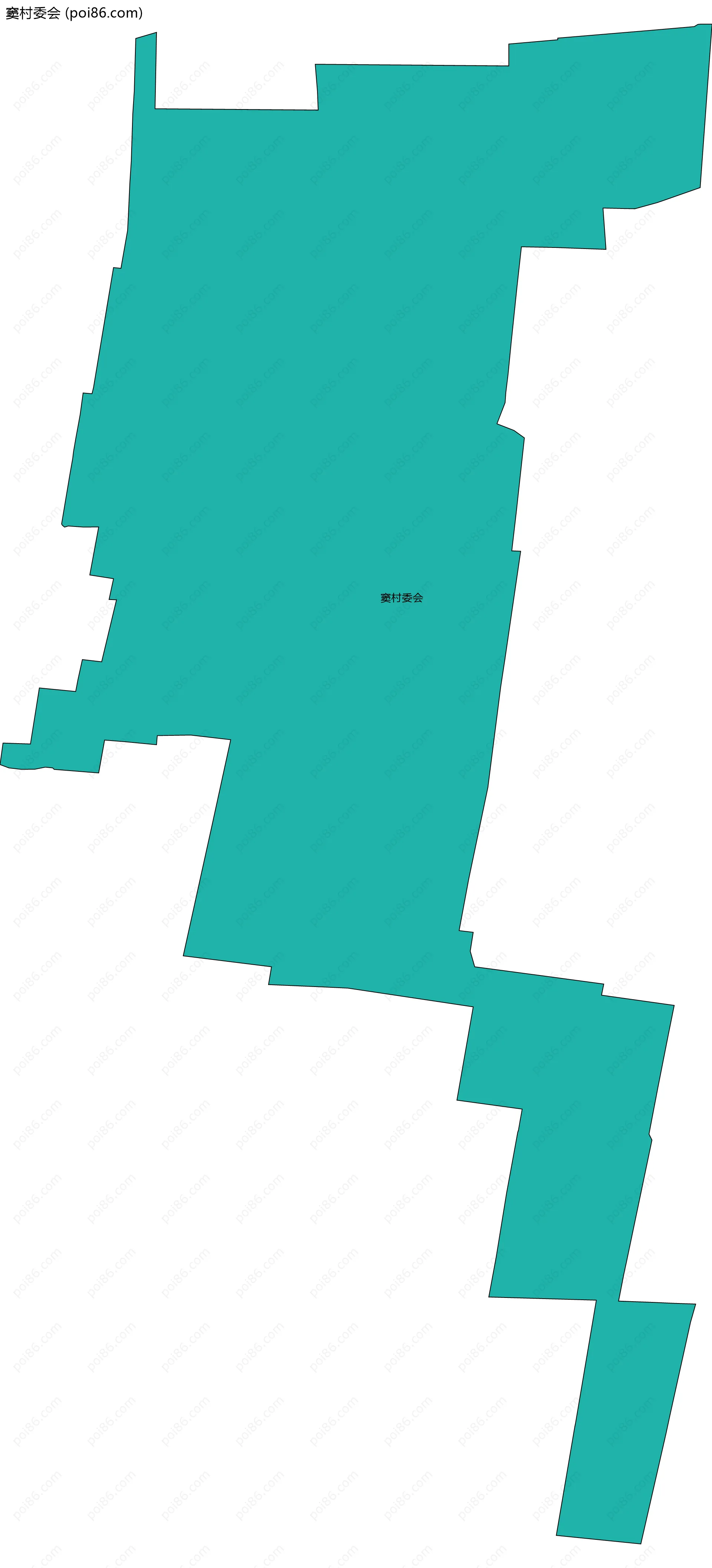 窦村委会边界地图